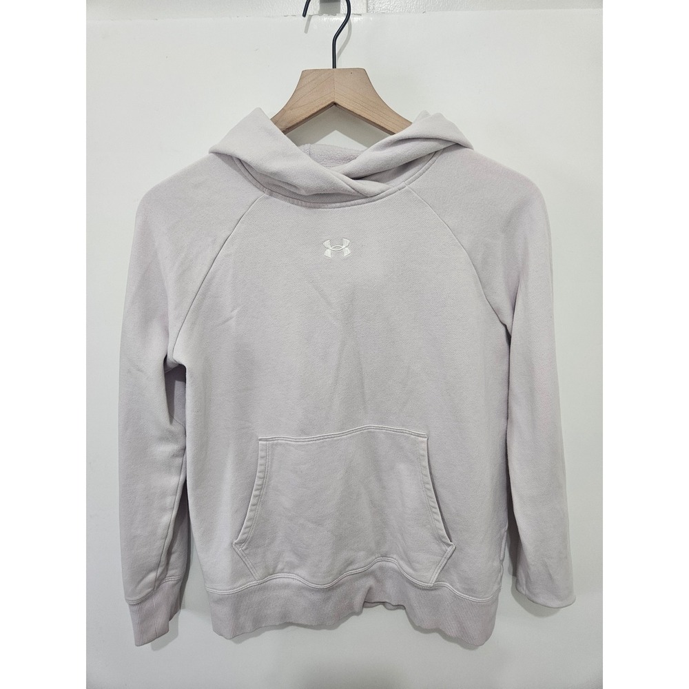 Under Armour Womens‎ Rival Fleece Hoodie Light Purple Lavender XS Loose Fit